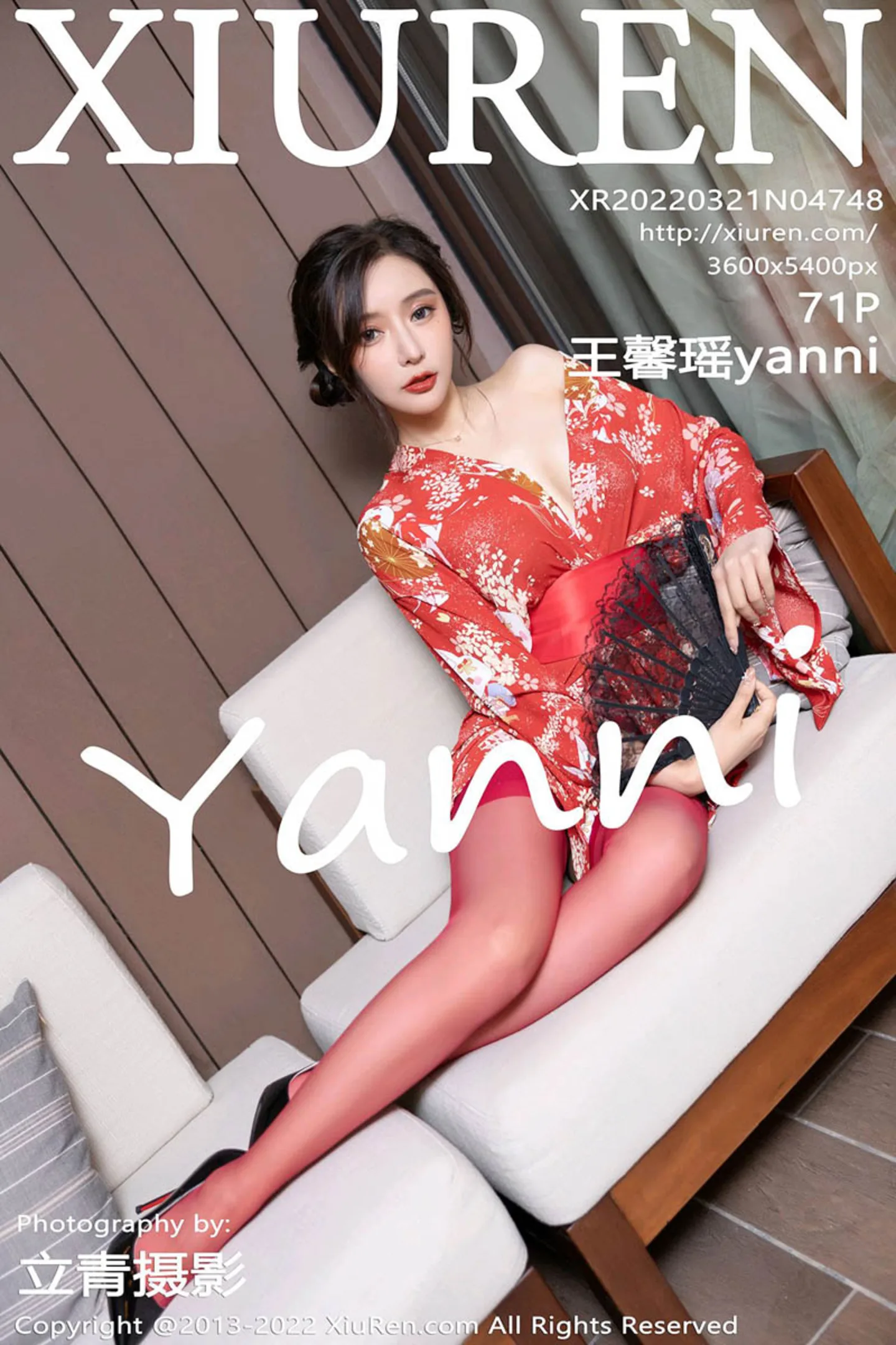 [XiuRen秀人网]VOL.4748 女神王馨瑶yanni性感红色日式和服配诱人红丝吊袜撩人诱惑写真71P-秀人网官方网站